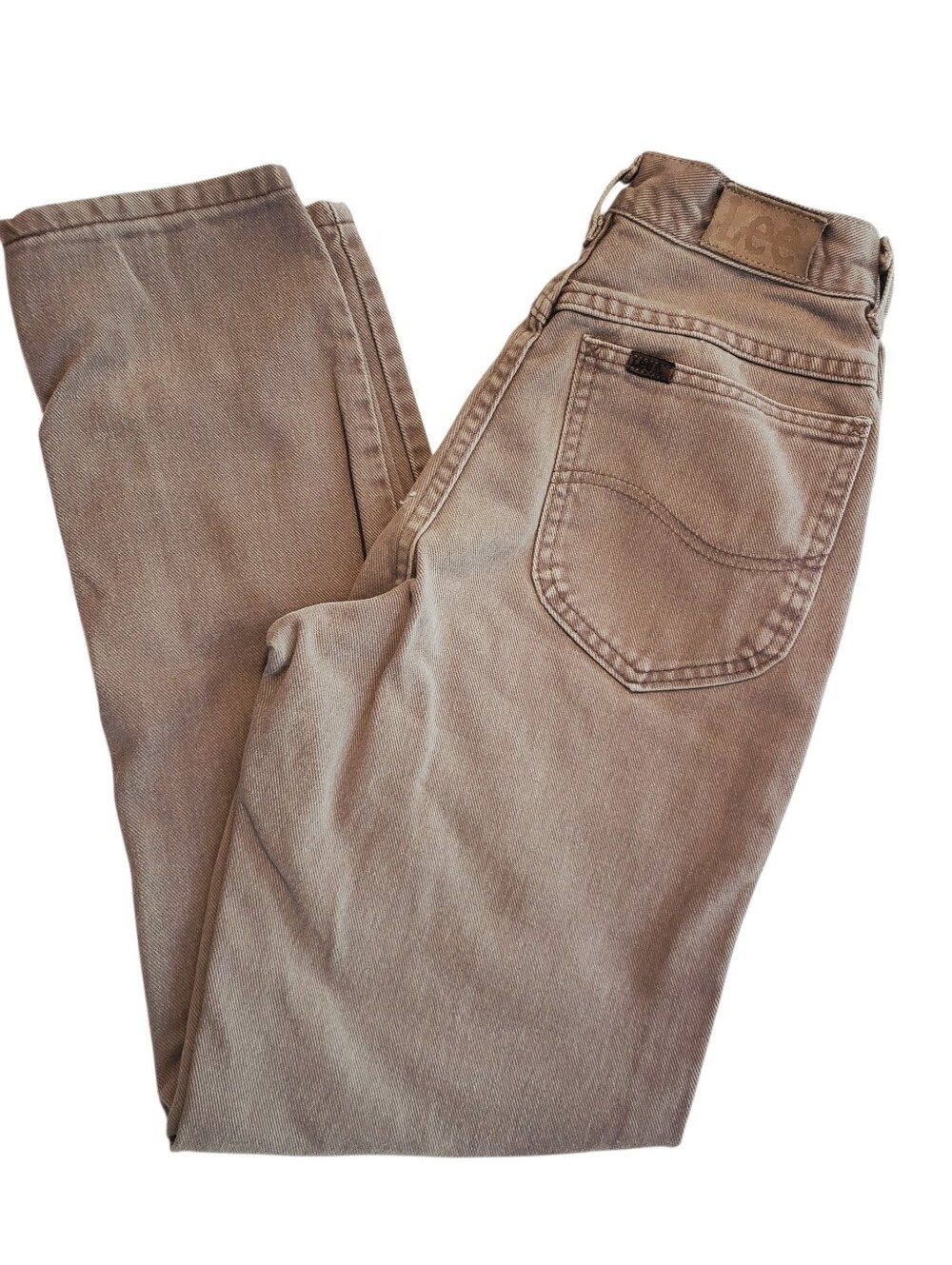 Vintage 80s Lee Sulfur Mud Wash High waist Union made USA Jeans 24